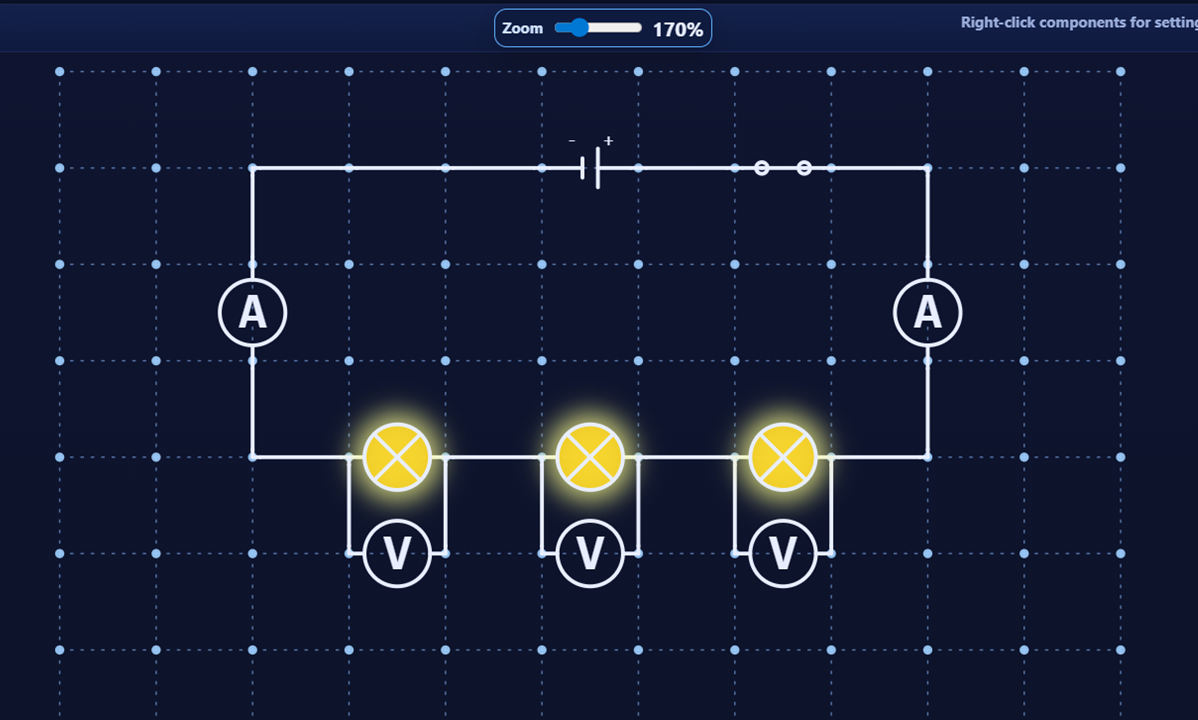 Electric circuits screenshot